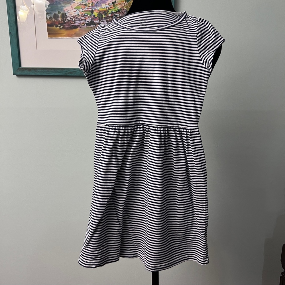 Carters Striped Navy and White Dress Size 8A